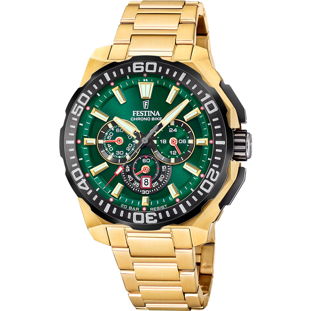 Festina Chrono Bike 2025 Goldig / Grün