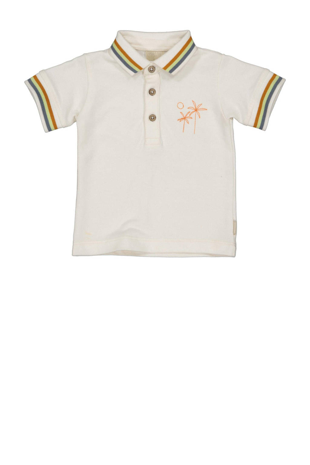 Quapi baby polo DAVY ecru/oranje/blauw