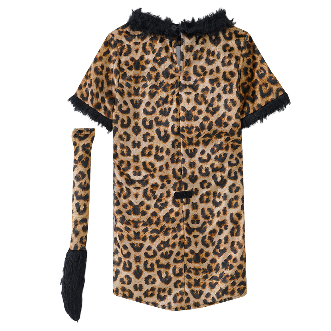 Topolino Kostüm Leopard mit Haarreif braun / schwarz
