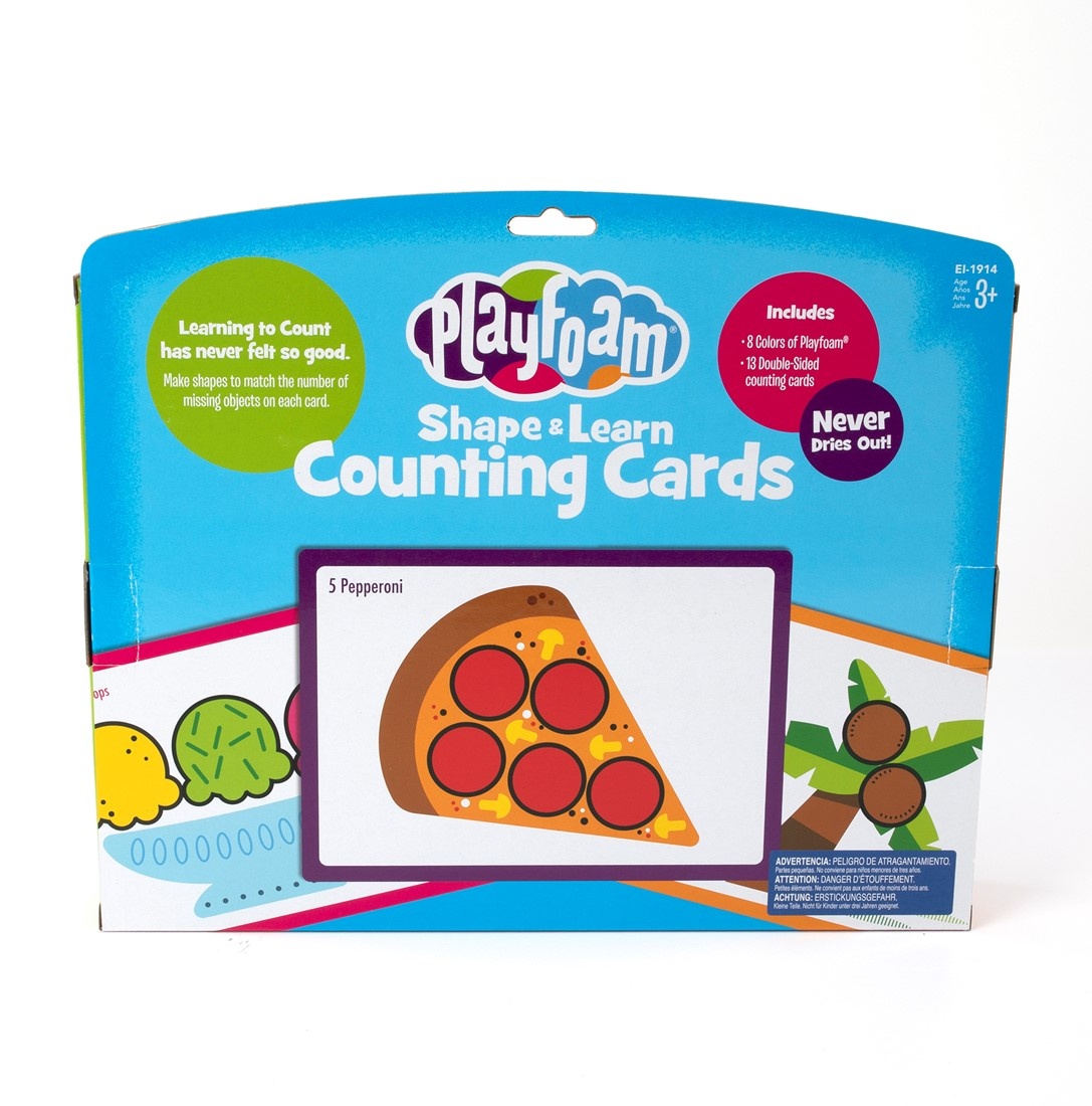 Learning Resources Playfoam® Shape & learn counting cards