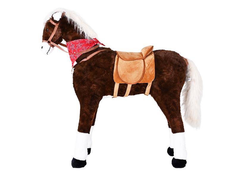 Knorrtoys Stehpferd XXL «Winnie» Braun Spielpferd zum Reiten