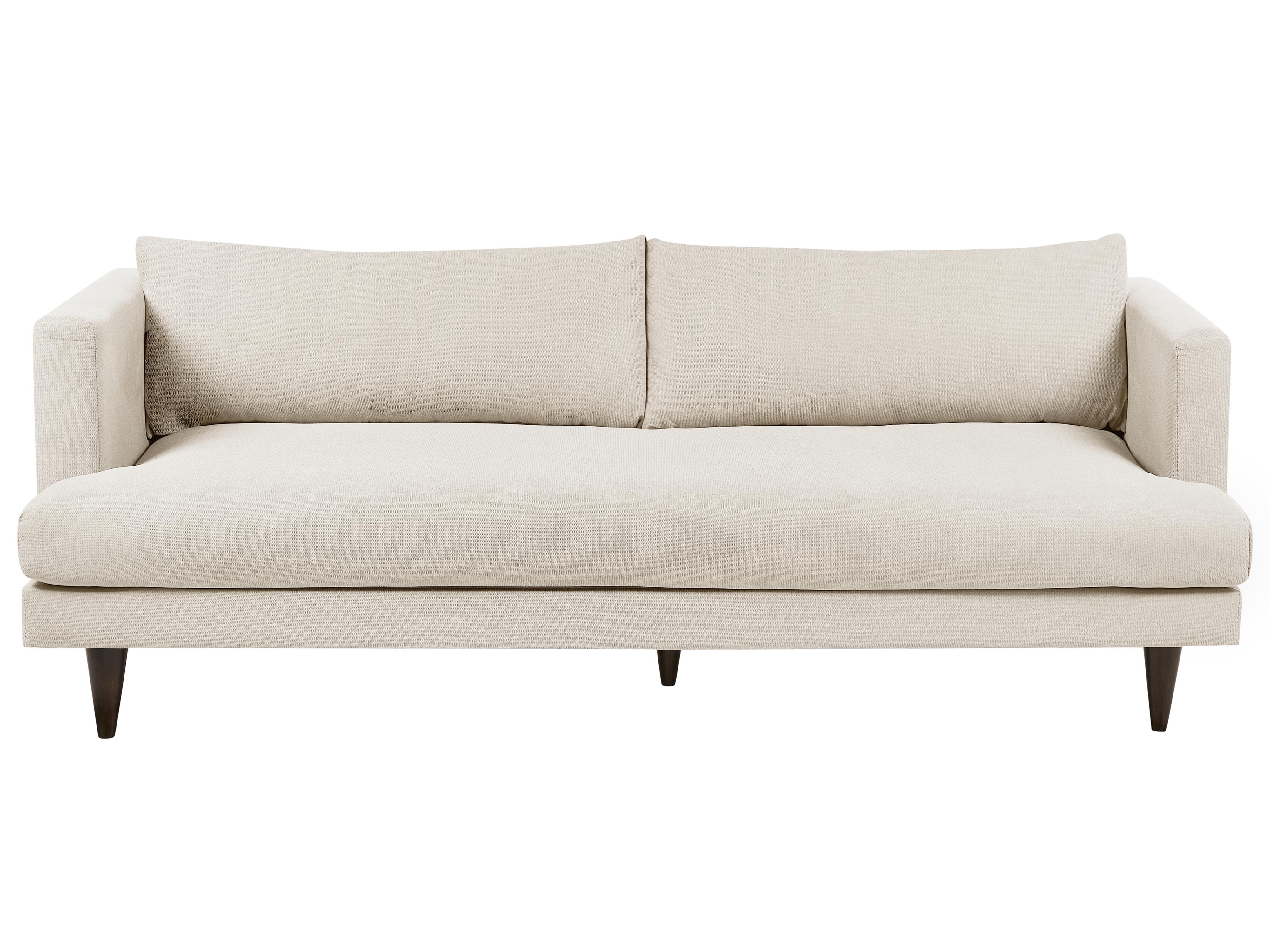 Bank 3-zits JARPEN Stof Lichtbeige