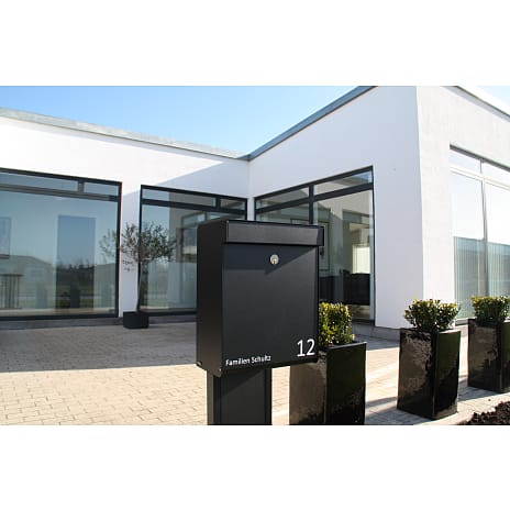 Allux postkasse model grundform - sort