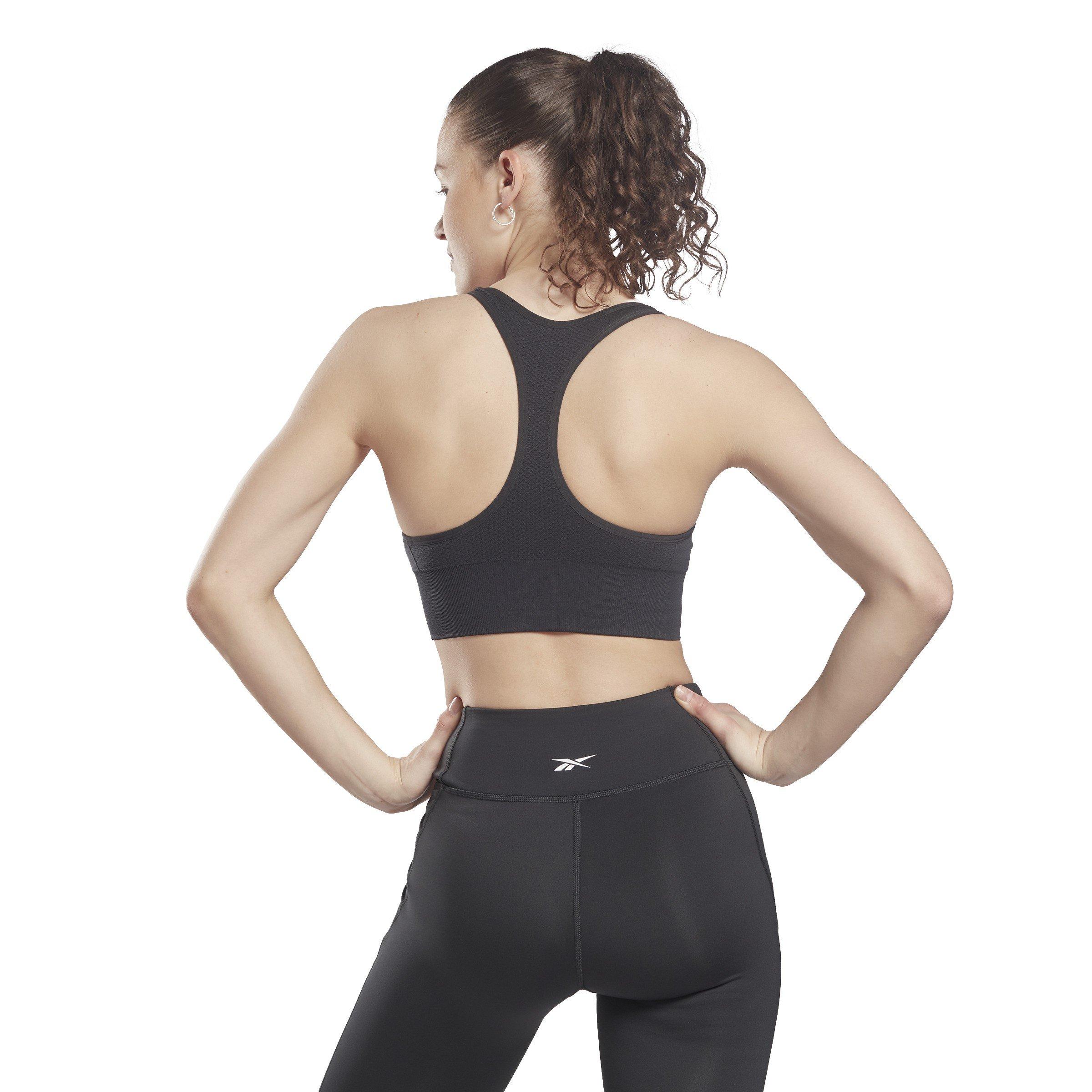 Reebok Workout Ready Seamless Sports Bra Womens Crop Top