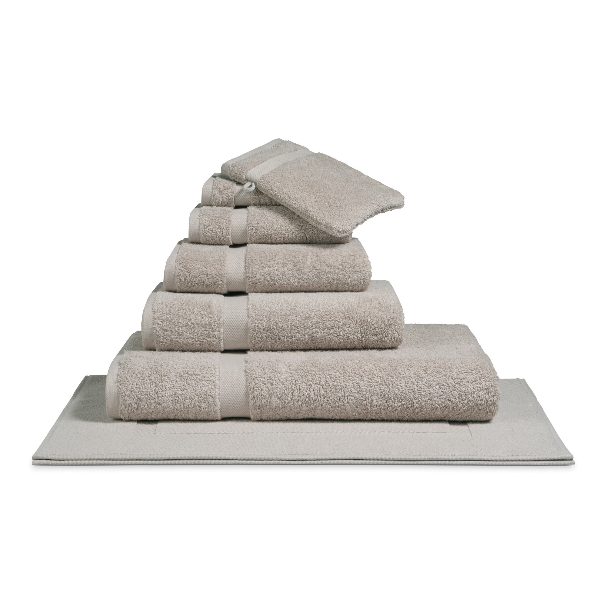 Ranger Badtextiel Stone | 90 x 180 cm | Grijs | Beige | Katoen