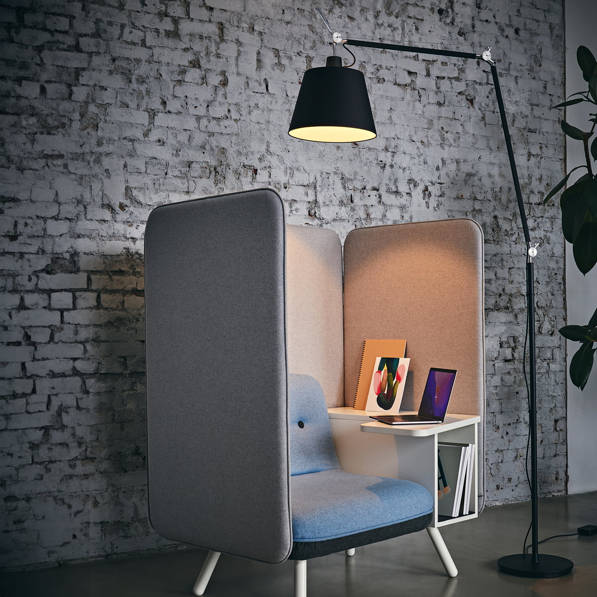 Tolomeo lampenkap Ã36 grijs satijn