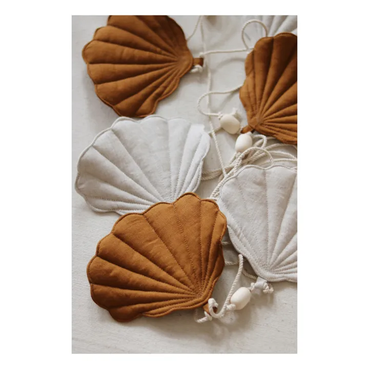 Moi Mili Guirlande décorative en lin  | Caramel