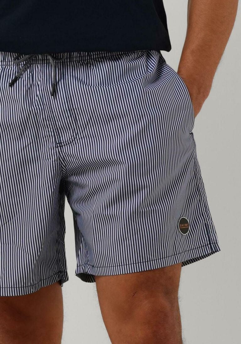 SHIWI donkerblauwe shiwi  men swimshort skinny stripe