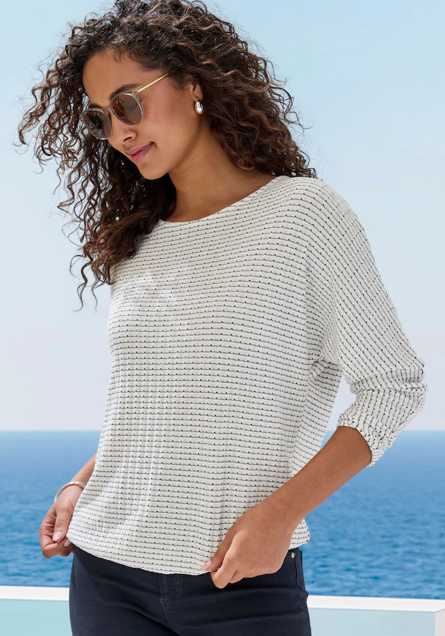 Vivance Langarmshirt »aus strukturierter Strickqualität« Set,  mit Gummizug im Bund