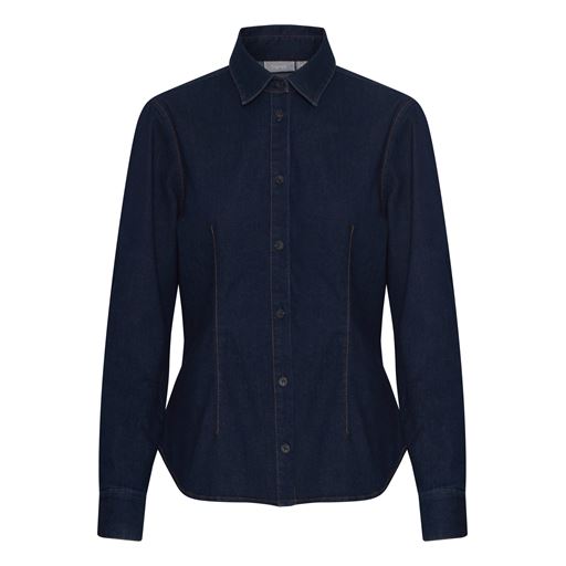 Fransa Chicago Skjorte, Raw Blue Denim, XXL