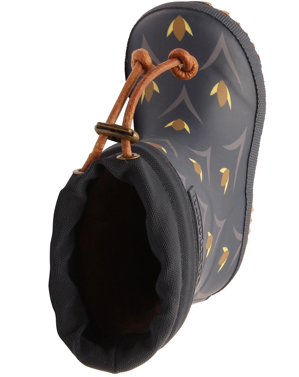 Thermo-Gummistiefel TULIP FLOWER in blau