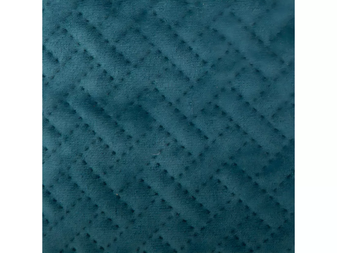 Coussin déhoussable Bleu en Velours embossé 40 x 40 cm