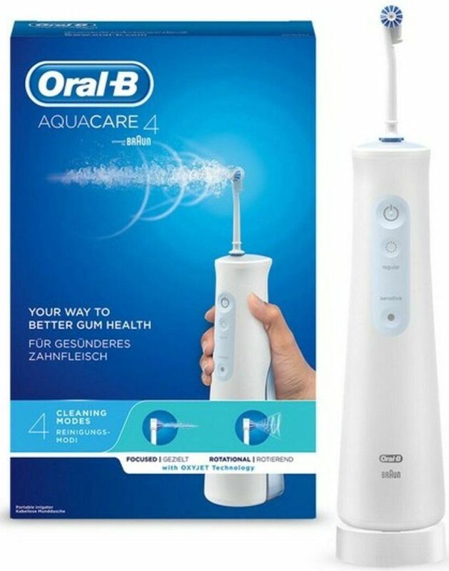Oral-B - Aquacare 4 - Elektrische Tandenborstel - Oxyjet Technologie - Wit