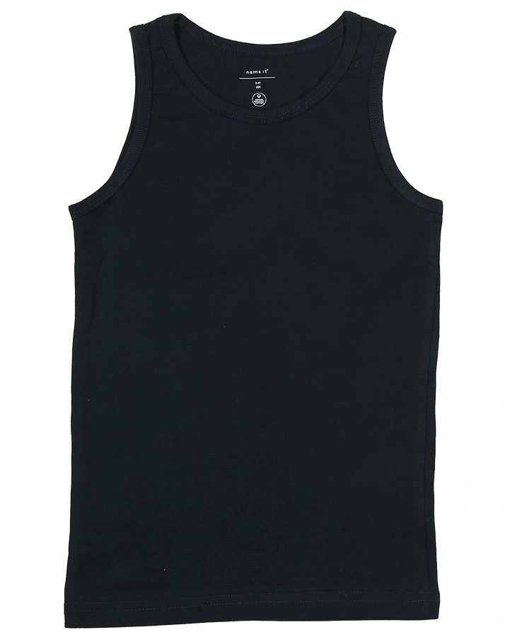 Unterhemd NMMTANK SOLID 2er-Pack in grau melange/marine