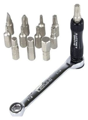 Coffret Clé à Cliquets Lezyne Noir