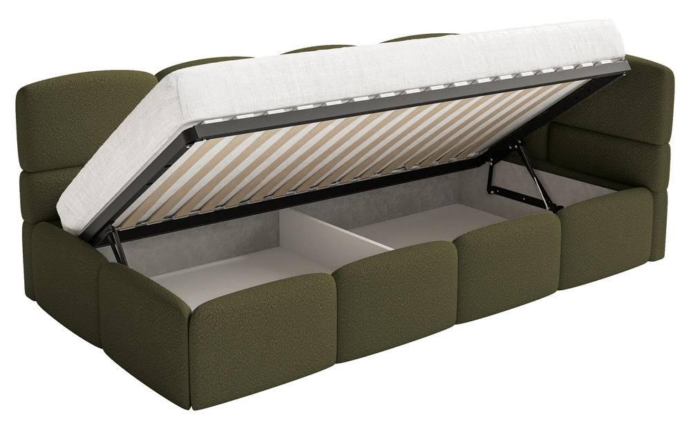 NADUVI Collection Jeugdbed incl matras Chloe rechts bouclé 90x200 met