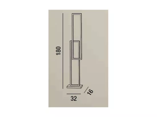 Lampadaire LED Cross 6599 N CT PERENZ