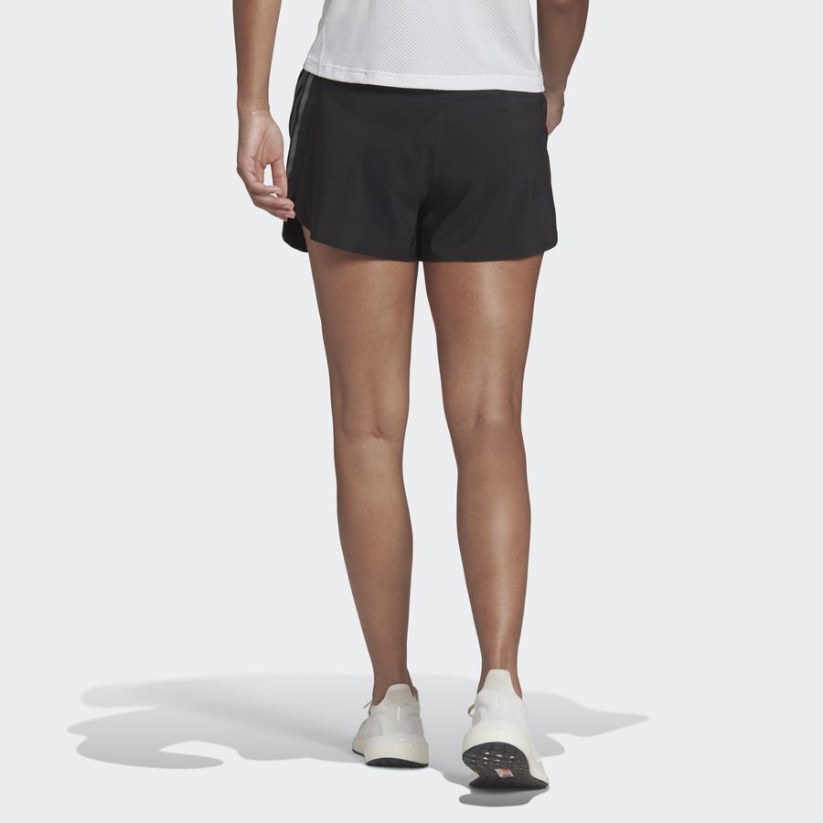 adidas Short Running Run Icons 3-Stripes - Noir Femme
