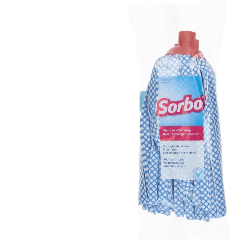 Sorbo - Dweilmop - Viscose - Hoog Absorptievermogen - Schroefkop