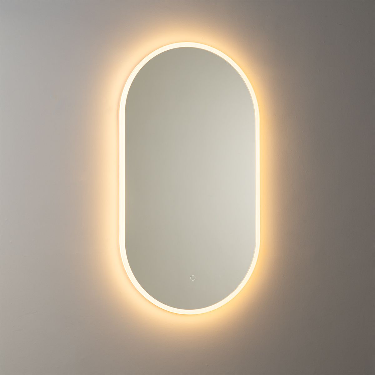Moderne badkamerspiegel incl. LED en touch dimmer - Bouwina