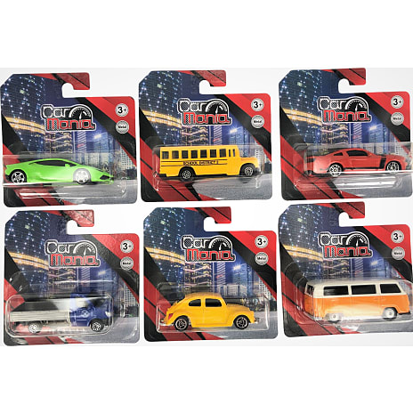 Car Mania legetøjsbil – flere varianter - assorteret