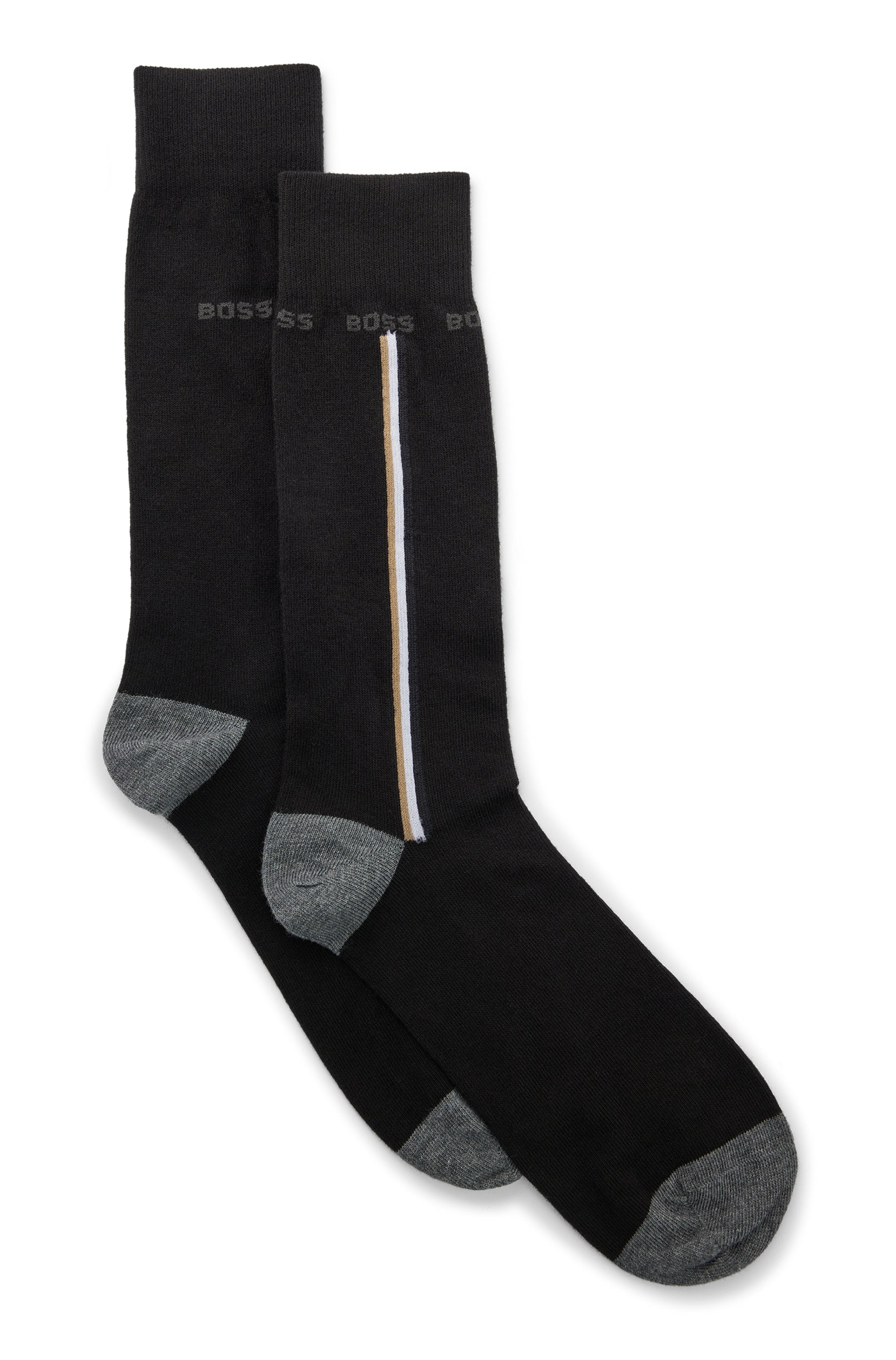 BOSS Businesssocken »2P RS  Iconic CC« 2 Paar tlg. mit Kontraststreifen an der Seite