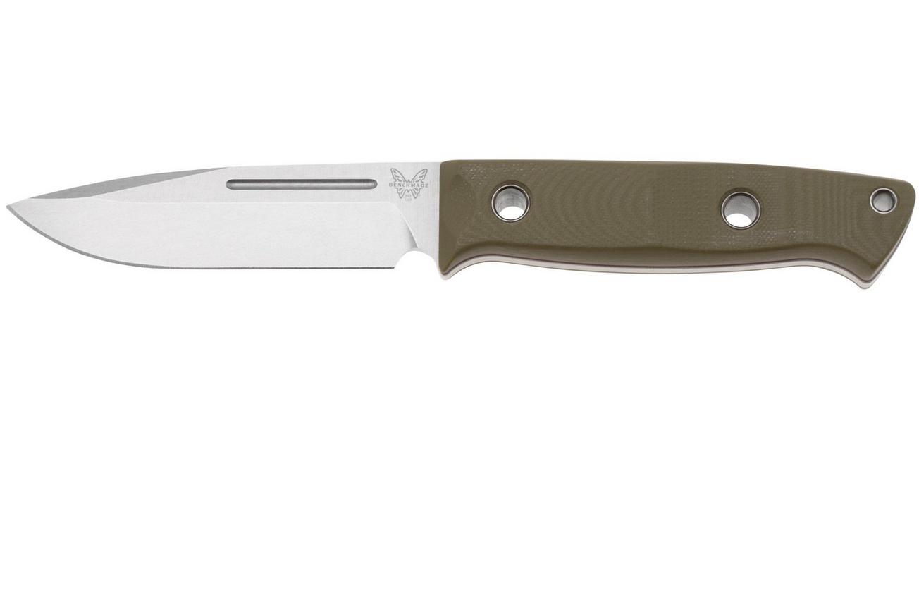 Benchmade Bushcrafter 163-1, CPM-S30V, OD Green G10, bushcraftmes, Sibert design