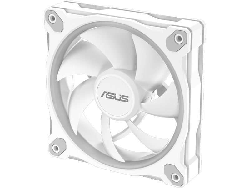 ASUS PC-Lüfter Prime MR120 Fan ARGB Weiss ARGB Gehäuselüfter mit Rahmenbeleuchtung für optimale Kühlleistung