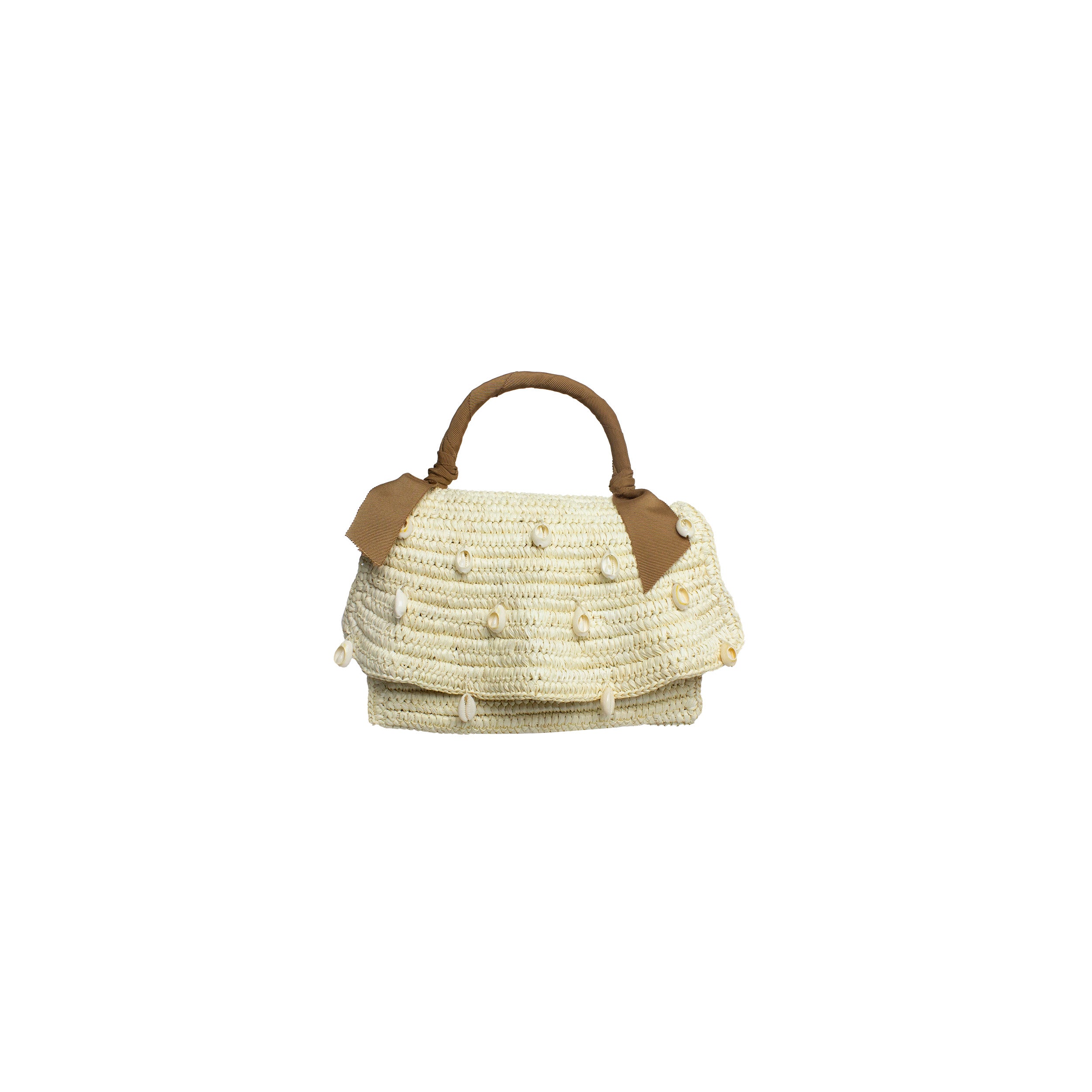 Mini Cartera brodée de coquillages