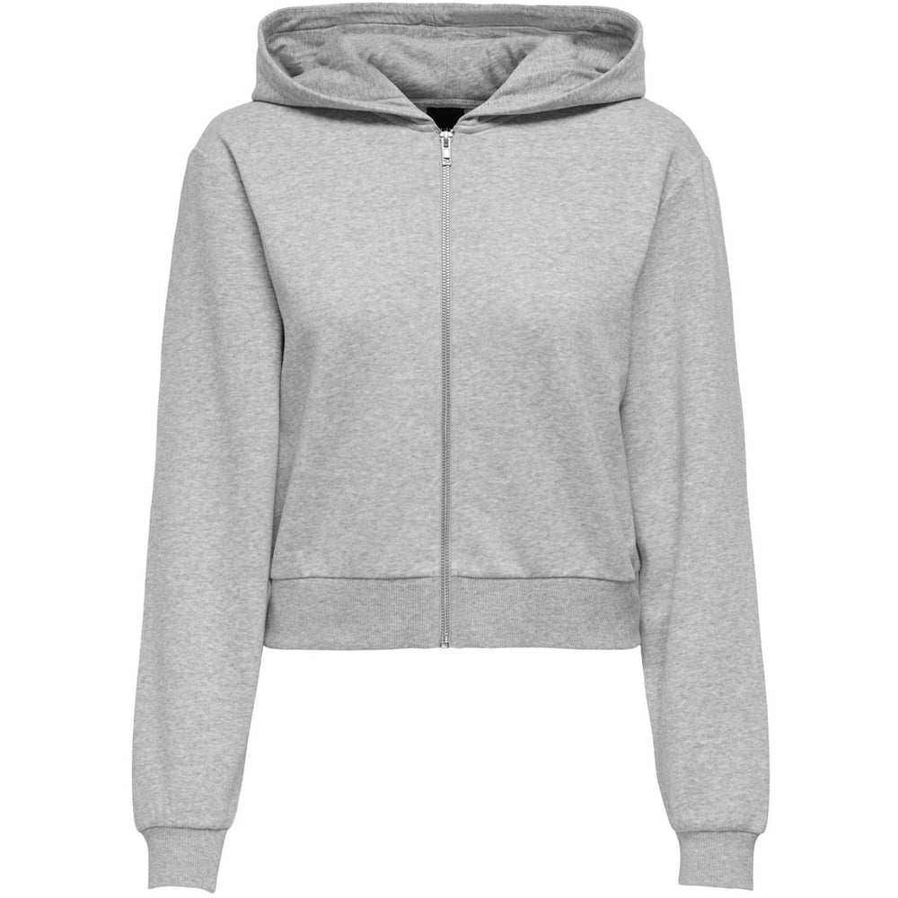 Køb kids ONLY Light Grey Melange Kogsweat L/S Hættetrøje Zip Swt