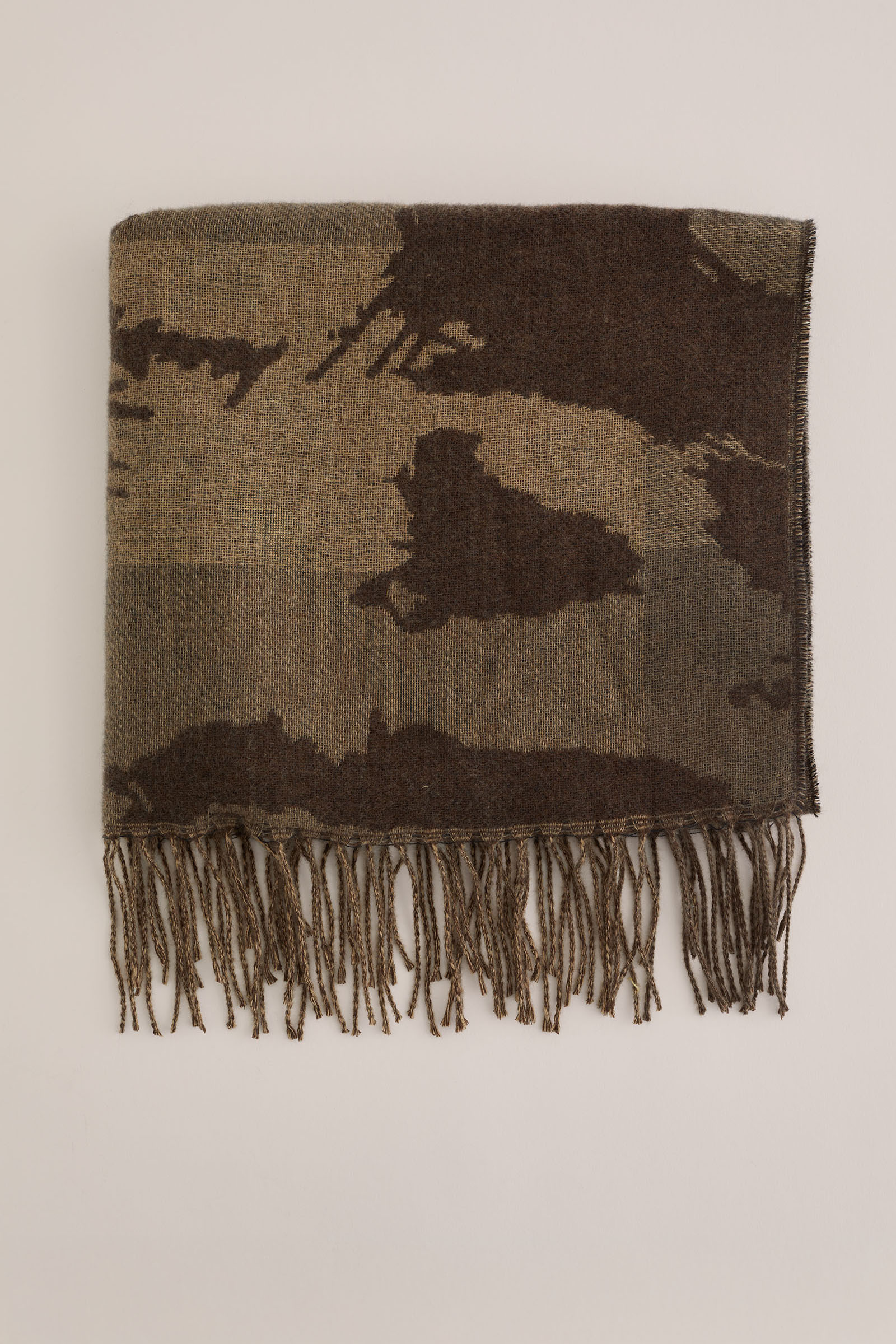 sjaal van gerecycled polyester WE Fashion Legergroen