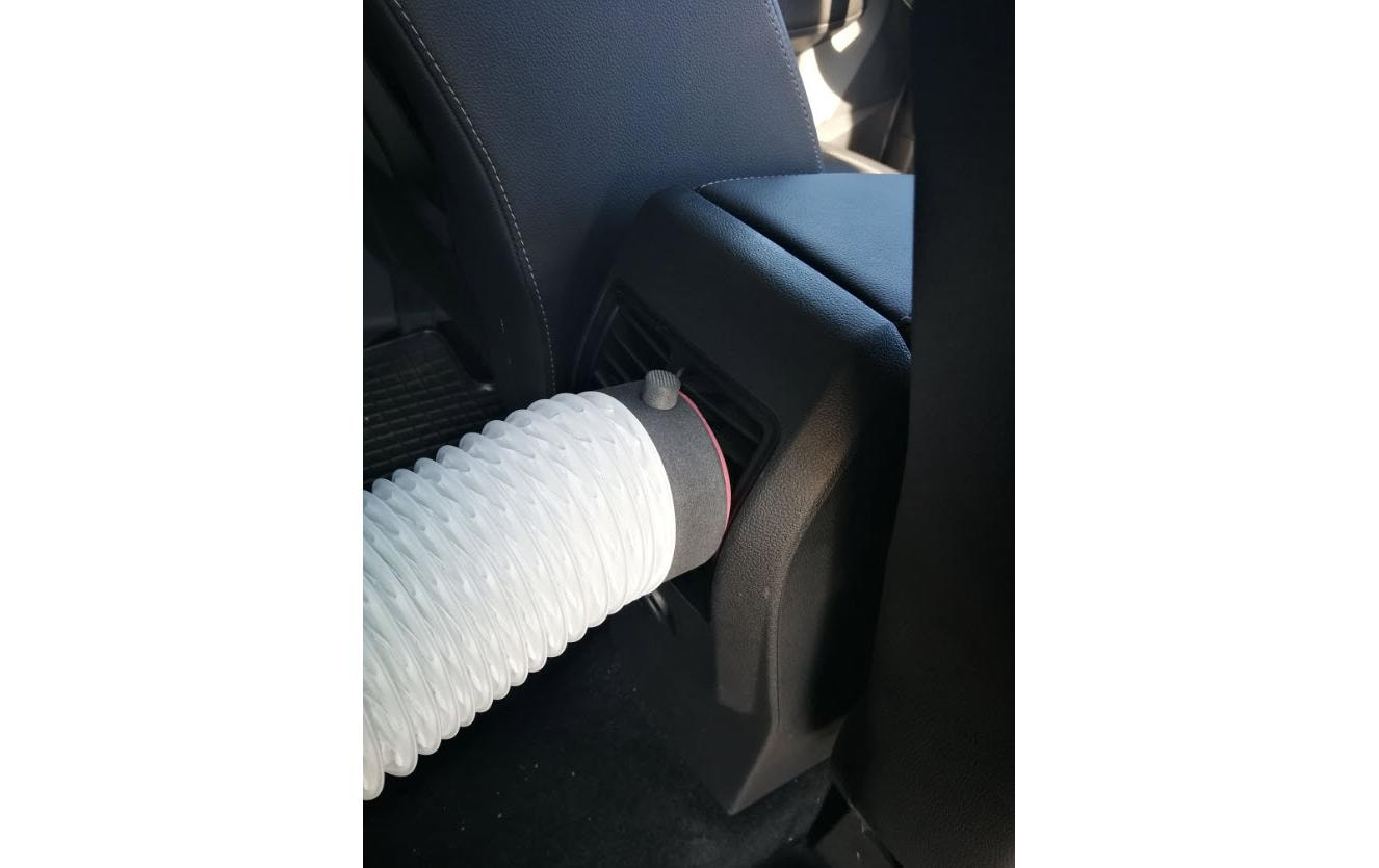 Lüftungsverlängerung Doggyfresh Air, WeissKühlsystem für den Kofferraum