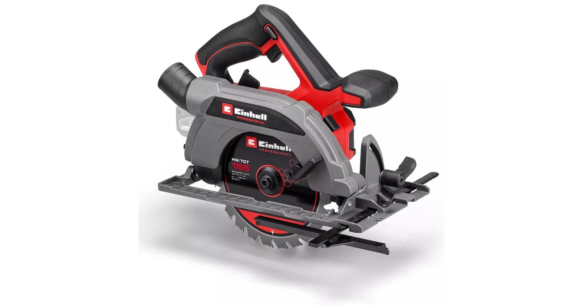 EINHELLProfessional Accu Handcirkelzaag TP-CS 18/165 Li BL - Solo  (Rood/zwart, Power X-Change, Accu en oplader niet inbegrepen)