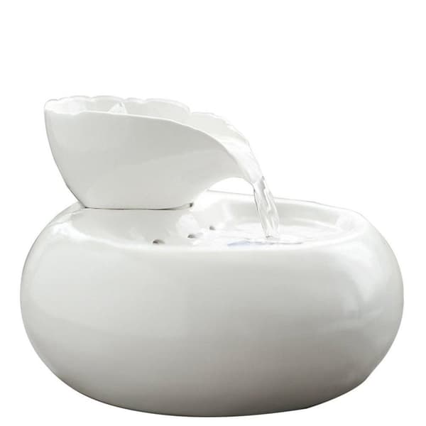 White Water Fountain / Drinking Fountain For Pets - Keramikk