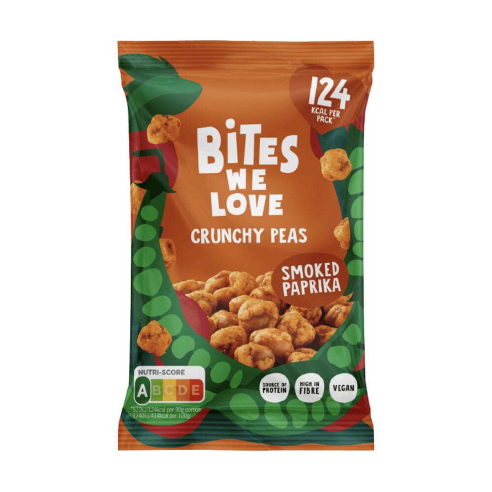 12x BitesWeLove Crunchy Peas Smoked Paprika30 gr