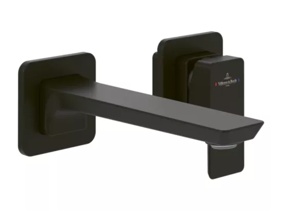 Mitigeur lavabo mural VILLEROY ET BOCH Subway 3.0 Noir mat