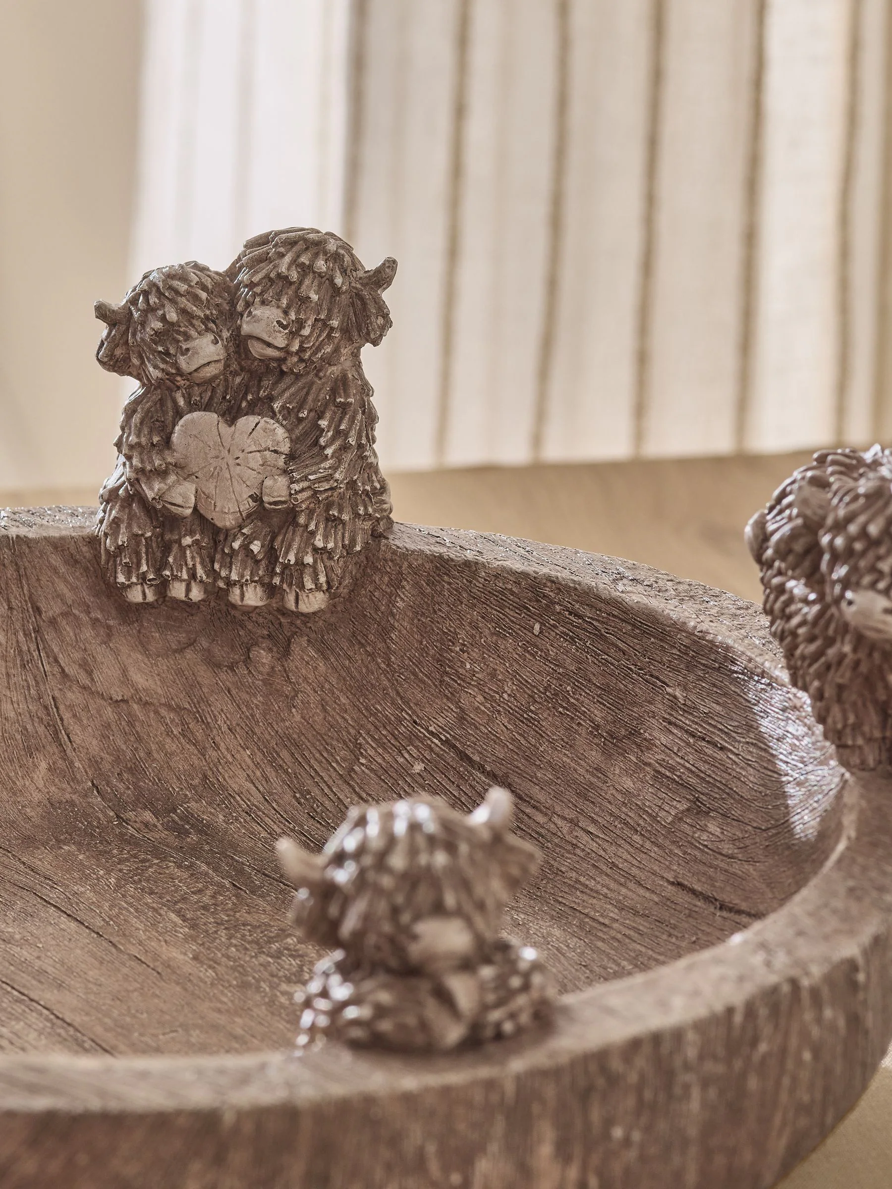 Hamish The Highland Cow decoratieve schaal