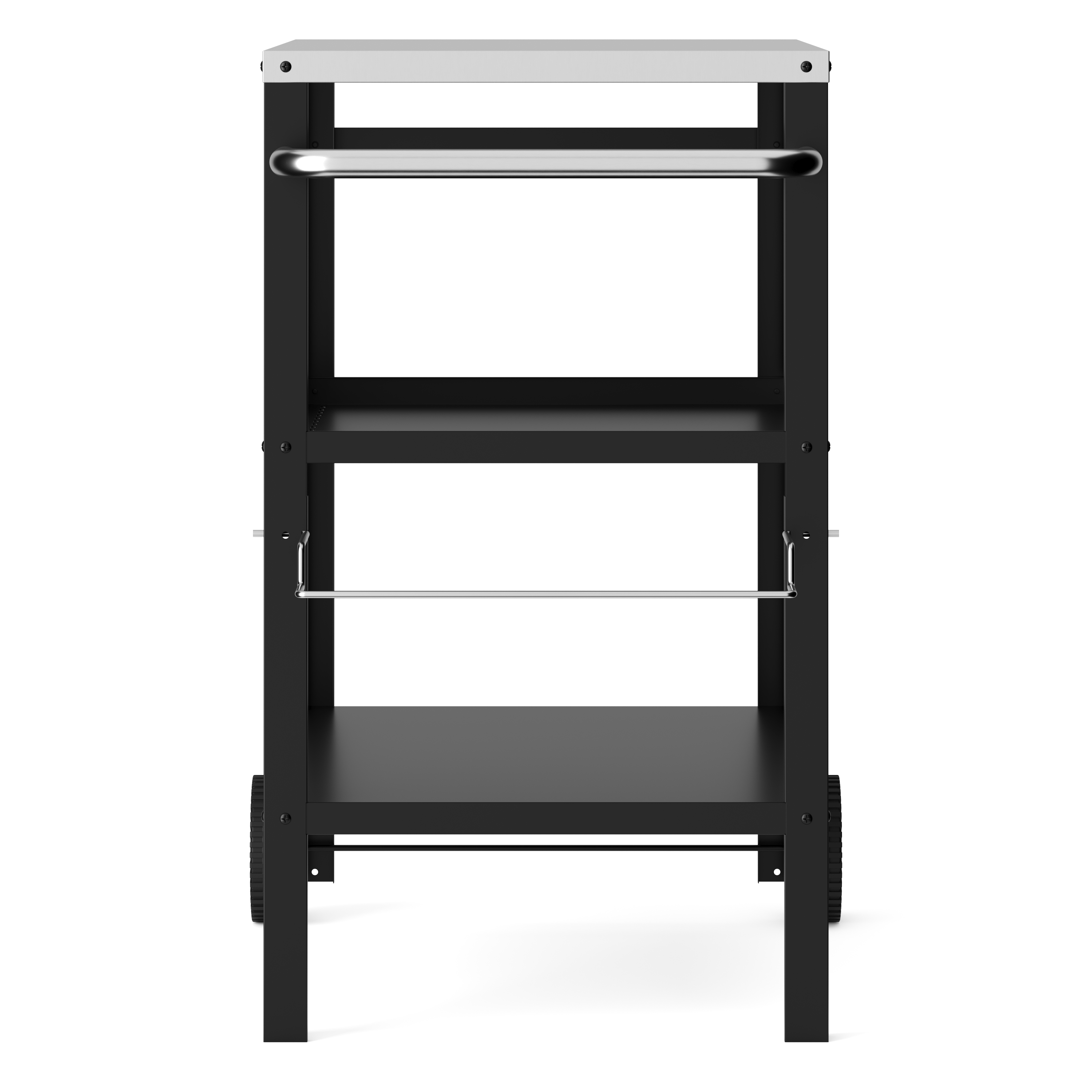 Grill Beistelltisch 104 x 51 x 89 cm schwarz