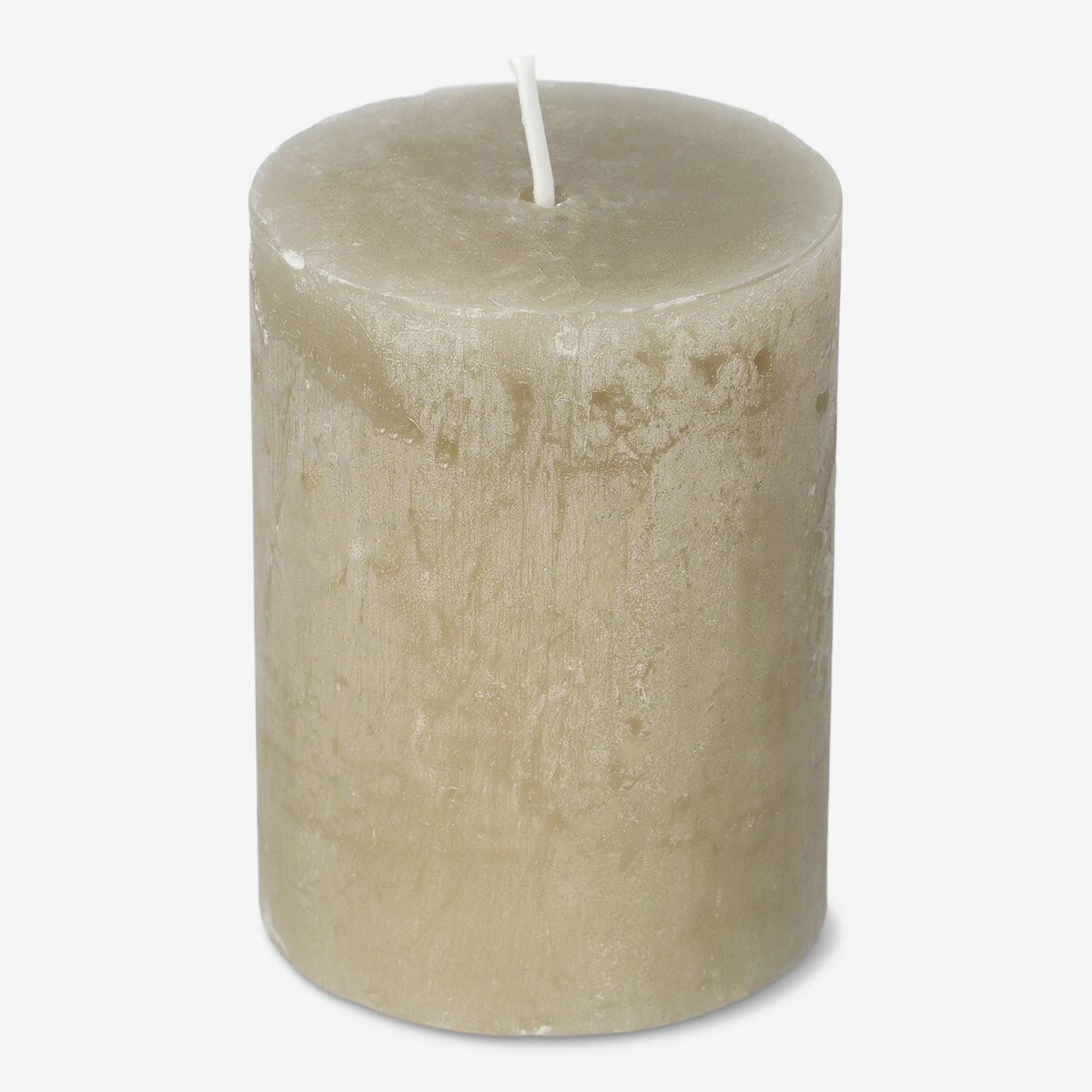 Brunt rustikt bloklys - 8 cm