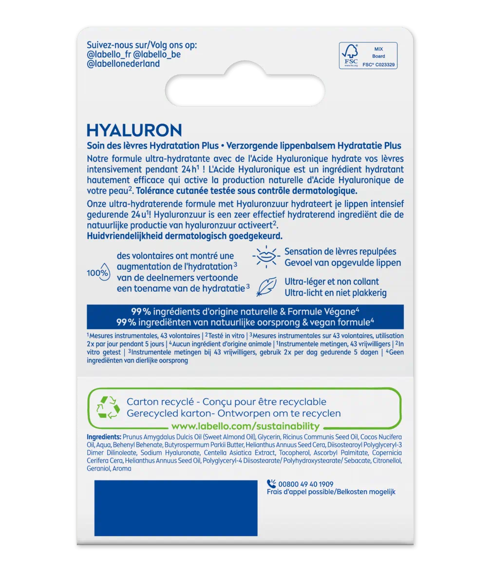 STICK LÈVRES HYDRATANT HYALURON
