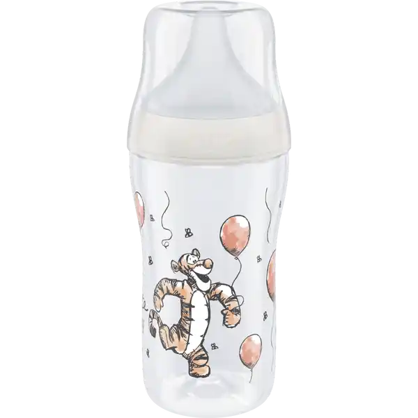 Disney Winnie Puuh Perfect Match Babyflasche, mit weichem Silikon-Trinksauger