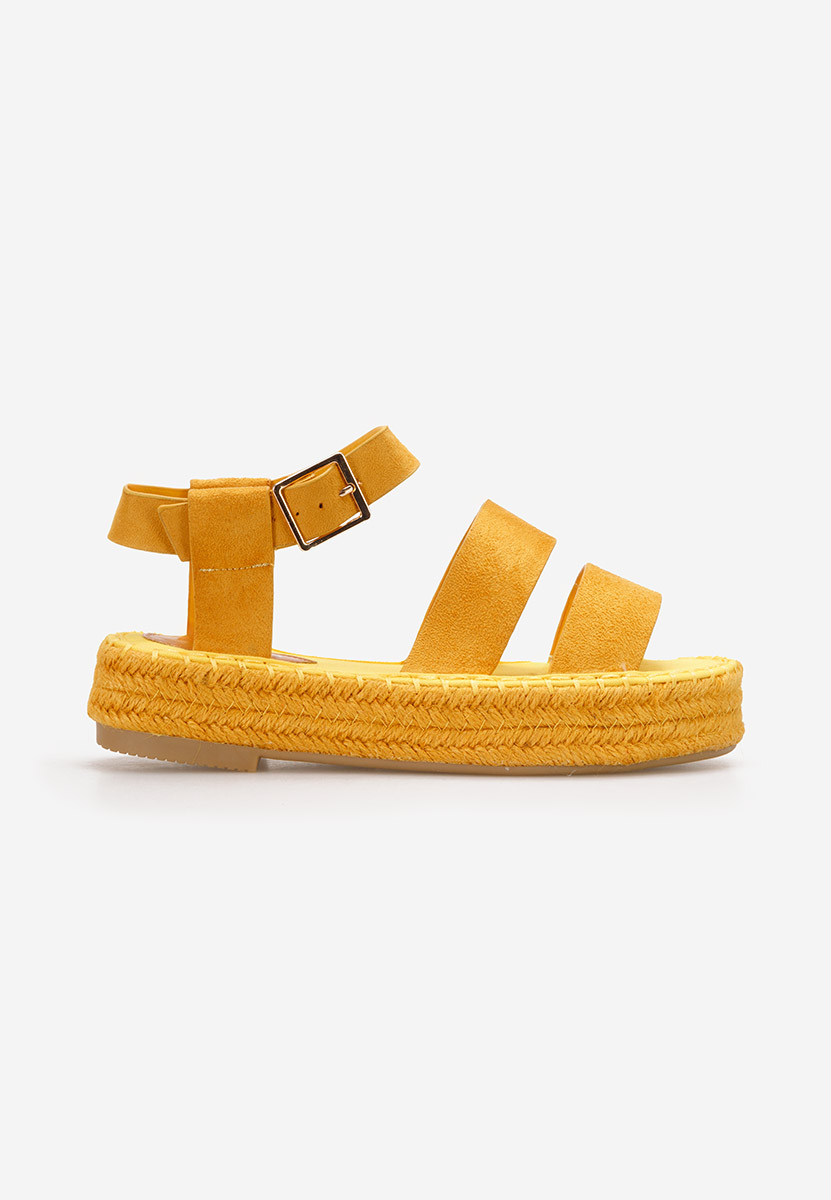Sandales à plateforme jaunes Coraline