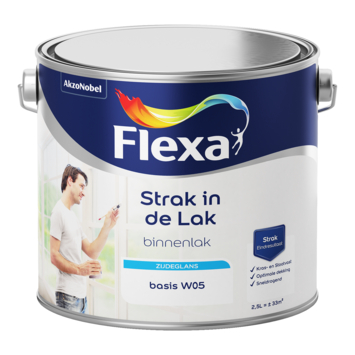 Flexa Strak in de lak binnenlak zijdeglans 2,5 liter
