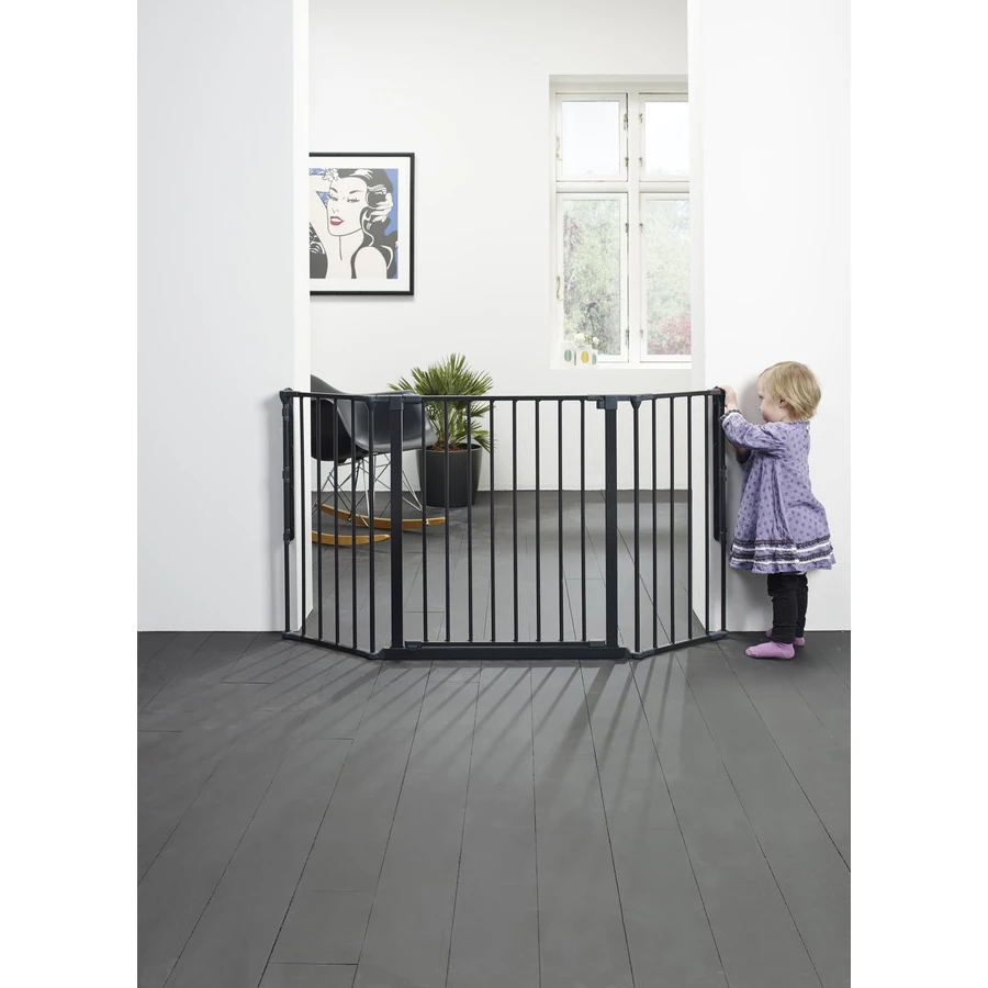 BabyDan Schutzgitter Flex M 90 bis 146 cm, schwarz