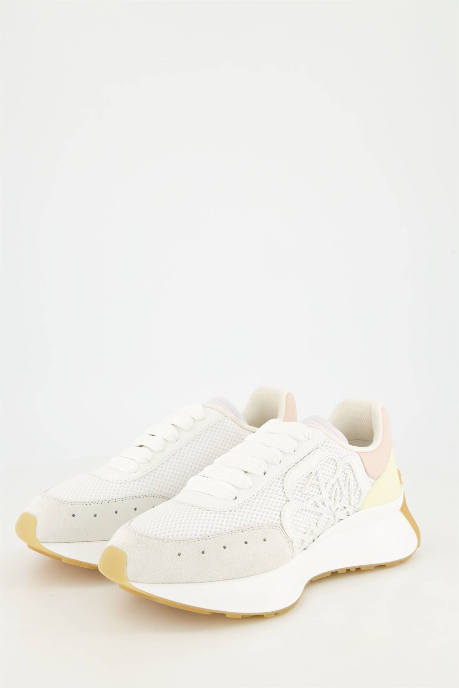 Alexander McQueen| Damen Sneaker SPRINT RUNNER im Materialmix mit Leder