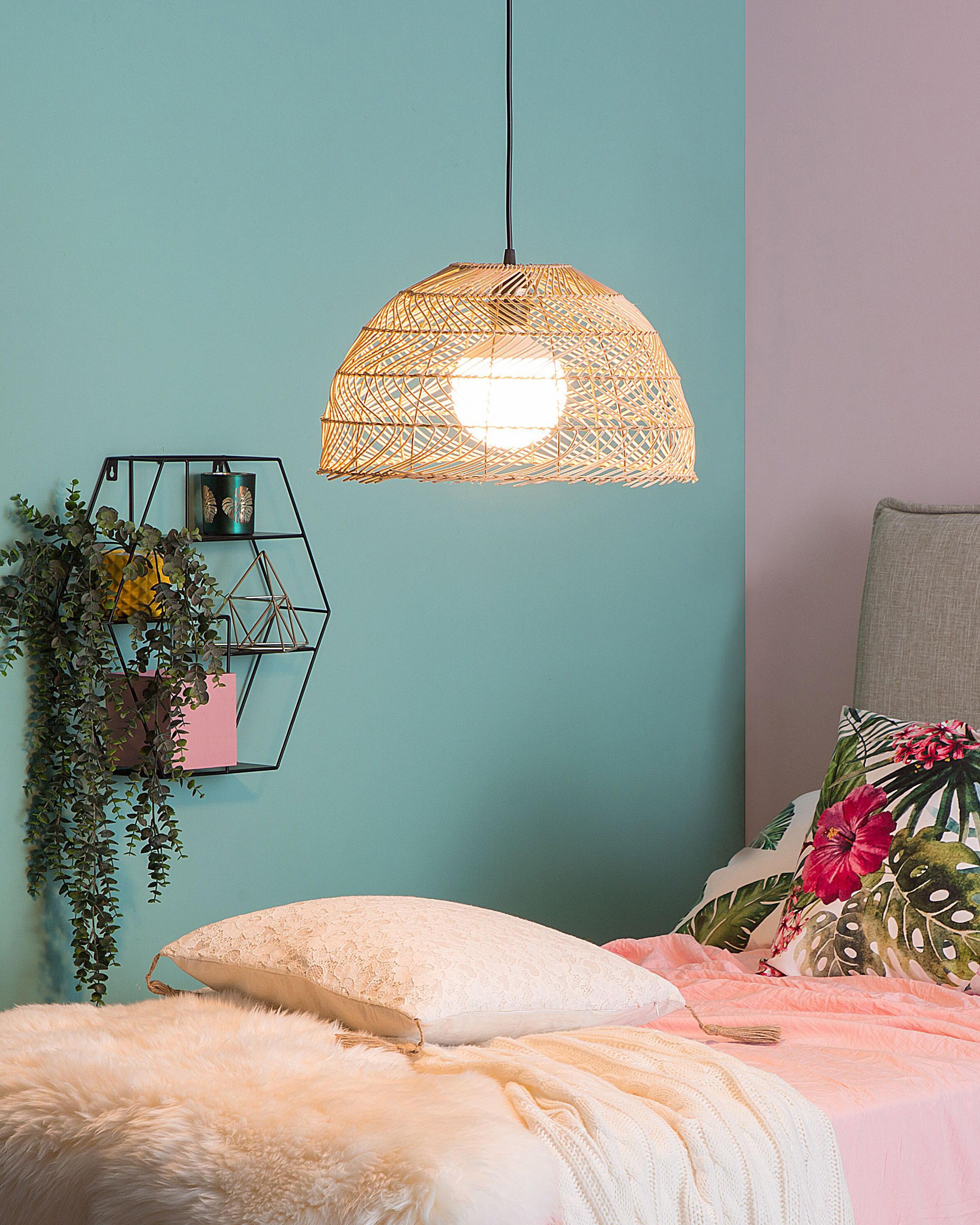 Hanglamp SELENGE Rotan Lichtbruin