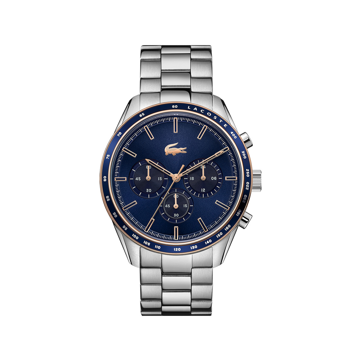 Montre Lacoste homme chronographe acier doré jaune