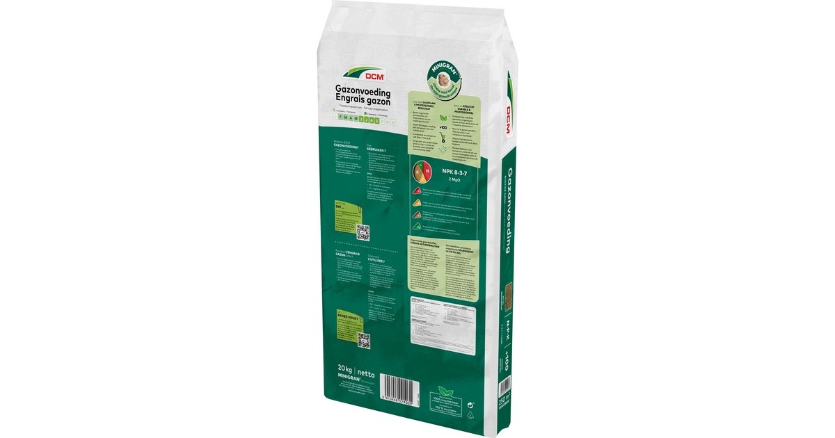DCMGazonmeststof 20 kg  (Tot 250 m²)