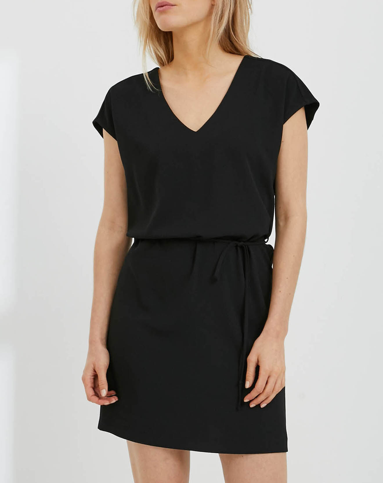 Cyrillus Robe en crêpe ultra noire