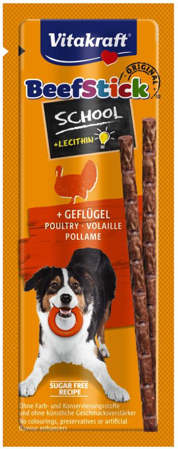 Vitakraft hondensnoepjes Beef Stick School gevogelte 10 stuks